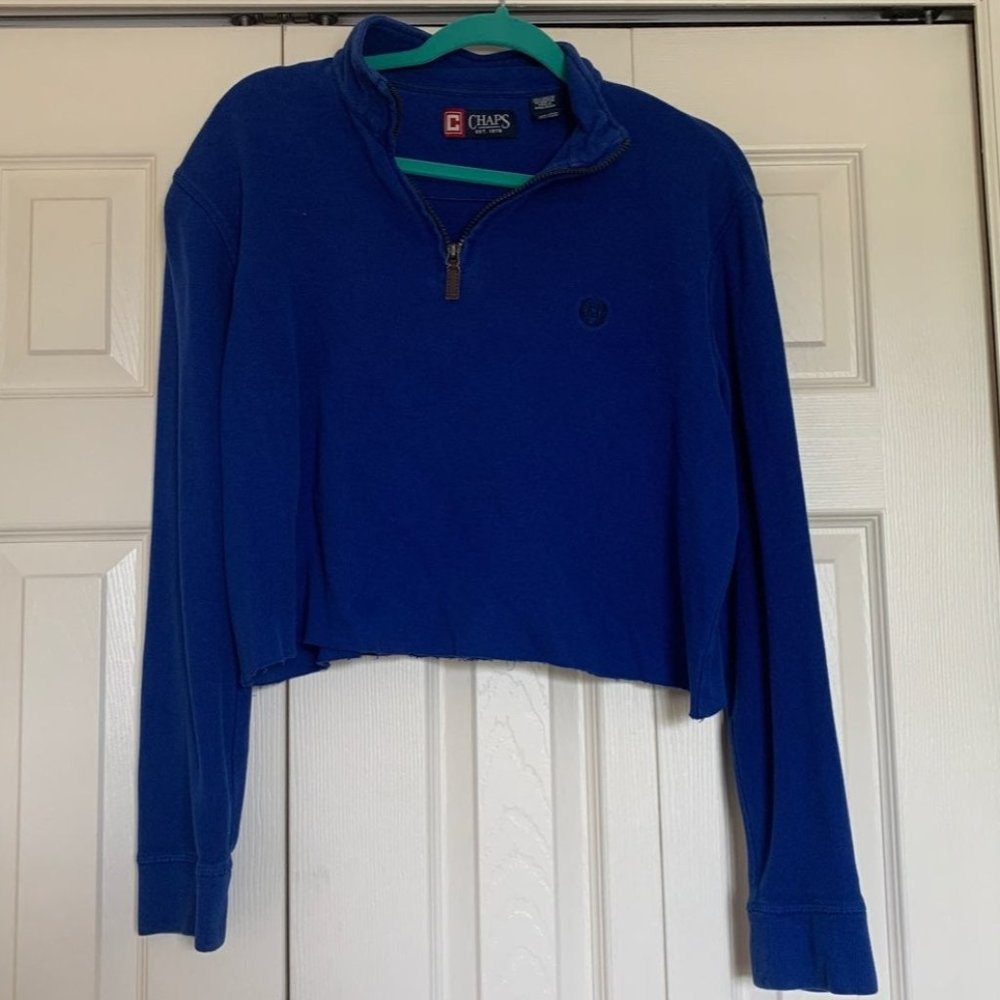 blue pullover